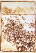 Francisco Goya Crowd in a Park France oil painting artist